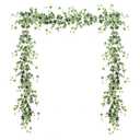 ucky 2pcs Artificial Ivy Artificial Vines Artificial Plants 71 Inch Fake Hanging Plants Silk for Garden Terrace Beach Party Decoration Wedding Decoration （White）
