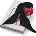 5 x Silk Scarf for Women,Digital Printed Scarves 20.8" x 21.6" Neck Scarf Breathable Lightweight for Nurses Gift Packed (Heart..)