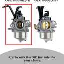 YAMAKATO Huayi 592929 592331 Carburetor for 25T232 25T235 25T236 25T237 Engines Troy Bilt 6250 8500 Watts Generator 030594A 030594, Straight Fuel Inlet