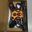 PHOEPET No Pull Dog Harnesses for Small Dogs Reflective Adjustable Front Clip Vest with Handle 2 Metal Rings 3 Buckles [Easy to Put on & Take Off] (S, Orange)