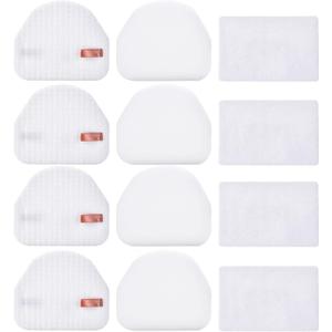 Leadaybetter Filter Replacement for Shark Navigator NV100 NV100 26 NV105 26 NV106 UV300 NV450 NV480 NV482 Light Upright Vacuum Cleaner, 4 Pack Foam & Felt Filters, Compare to Part # XFF450 & XFL100