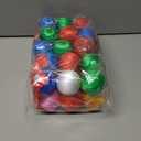 PRETYZOOM Colorful Silk Thread Ball Christmas Ornaments Pendant 1.57 Inch Decorative Balls for Holiday Tree and Party Decorations