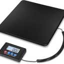 Fuzion Shipping Scale, 440LB x 10g High Accuracy Postal Scale, Hold/Tare Function, Digital Shipping Postal Scale for Packages, Postage, Luggage, Mailing, Battery & AC Adapter Included (PS4B(Carbon Fiber))