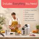 Chillux Slushie Machine for Home with Self-Cleaning, 6 Preset Modes
Built-in Compressor, Dishwasher-Safe Parts, 4-Hr Stay-Cool No Ice Needed 68 Oz Frozen Drink Machine for Margaritas & Home Bar