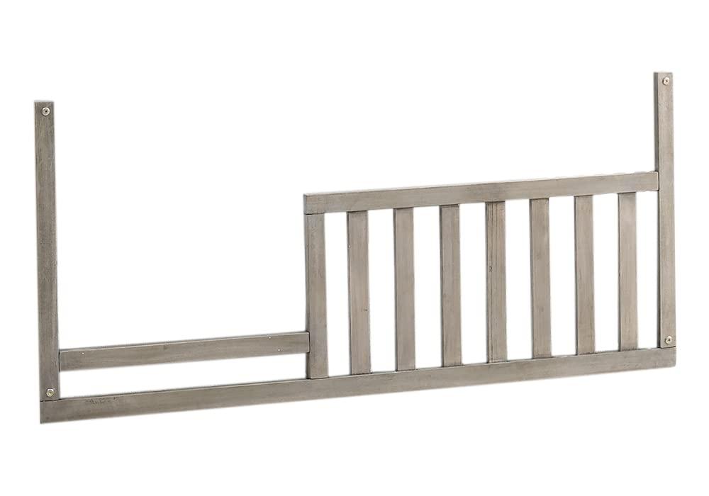 Toddler Bed Safety Guard Rail for Baby Cache Convertible Cribs - Solid Wood Rail for Convertible Crib to Toddler Bed Conversion - Safety Bed Rail for Children (Ash Grey)
