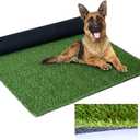 Artificial Grass Outdoor Rug, 3FT x 5FT (15 Square Feet) 0.8 inch Realistic Fake Synthetic Grass Carpet, 20mm Thick Indoor Outdoor Grass Lawn Rugs Landscape for Pets, Patio, Garden
