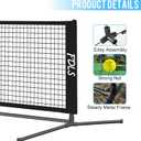 FDLS 5FT Portable Small Pickleball Net for Driveway Backyard, with Carry Bag for Indoor Outdoor, for All Levels, Easy Set up