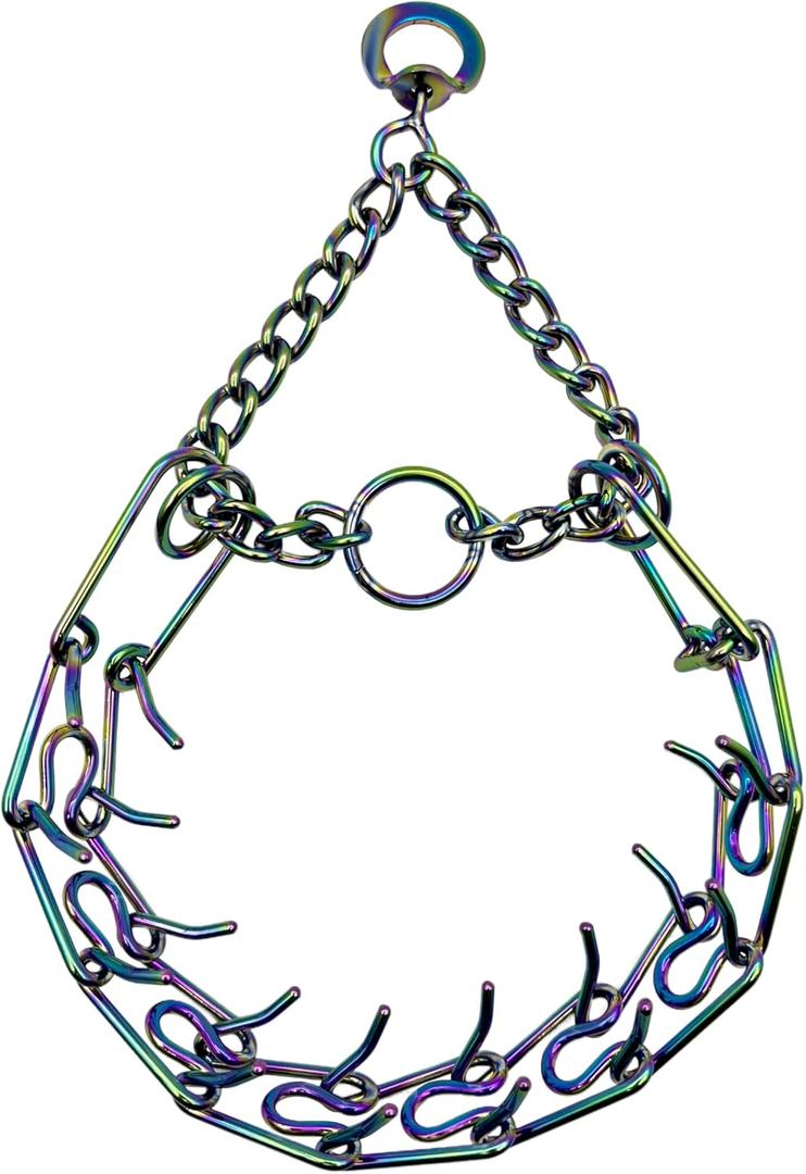 ChampWei No Pull Dog Collar Dog Training Collar for Small Medium Large Dogs (Rainbow Color, M)