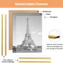 upsimples 20x30 Picture Frame Gold 3 Pack, Scratch-Proof Poster Frames 20 x 30 for Photo Gallery - Slide-In Strips, Horizontal or Vertical Wall Mounting