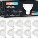 Torkase MR16 LED Bulb Dimmable,GU5.3 Bi-Pin Base MR16 LED Bulbs,5W(50W Equivalent),Outdoor Landscape 12V Low Voltage Light Bulbs,3000K Soft Warm White Recessed Tracking Spot Lights,UL Listed-10Pack