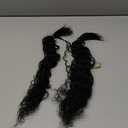 Pre-Divided Deep Wave Human Braiding Hair for Boho Braids Bulk Hair Pre-stretched Human Braiding Hair Deep Wave For Black Women (Natural Black, 14 Inch - 320 Roots)