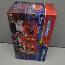 Large Fire Truck Toy with 2 Firefighters & Rescue Tools, Lights & Siren Sounds, Assemble & DIY Fire Rescue Truck Vehicle Toy for Boys Girls Christmas Birthday Gifts Kids Toys for 3 4 5 6 7 8 Years Old