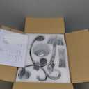 WUZUPS Crystal Chandelier 10-Light Pendant Ceiling Light Modern Lighting Fixture for Dining Room Hallway Bedroom Kitchen Bathroom, H 27.6" x W 22.8", E12 Base, Silver