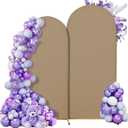 Wedding Arch Cover 7.2FT 6FT Arch Backdrop Cover Spandex Fitted Arch Cover for Round Top Chiara Backdrop Stand Covers for Wedding Birthday Party Baby Shower Banquet Ceremony Decoration