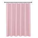 Biscaynebay Fabric Narrow Shower Stall Curtain Liners 36" Width by 72" Length, Black Water Resistant Bathroom Curtains, Rust Resistant Grommets (6 Holes) Weighted Bottom Machine Washable