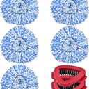 Mop Heads Replacements for Ocedar, 5 Pack Mop Replace Head for Ocedar RinseClean 2-Tank System, Spin Mop Replacement Head with 2 Scrubber Mop Head, Microfiber Mop Refills Deep Cleaning