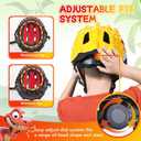 Toddler/Kids Bike Helmet for Boys Girls Adjustable Kids Helmet 3D Lightweight Ventilation and Multi-Sports Scooter Cycling Roller Balance Bike, Smal