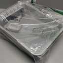 FURTIME Stainless Steel Cat Litter Box with Lid, Metal Kitty Litter Box for Small Cats, Kitten Litter Boxs with Scoop and Mat, Non-Sticky, Anti-Leakage, Easy to Clean, 17"x13"x8.4" (Small) (Silver)