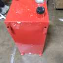 VEVOR 30 Gallon Fuel Caddy, Gas Storage Tank & 4 Wheels, with Manual Transfer Pump, Gasoline Diesel Fuel Container for Cars, Lawn Mowers, ATVs, Boats, More, Red