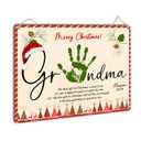Christmas Gift for Grandma, Mimi, Nana Christmas Craft Handprint Poem, DIY Card Memory Keepsake, Baby Toddler Craft, Home Decoration, Winter Craft for Baby, PreK, Preschool Keepsake 8x10''