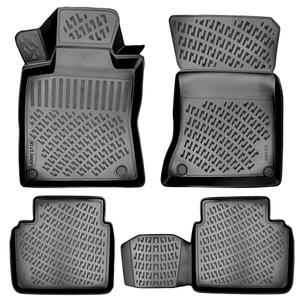 RizLiner Nissan Altima 2019-2026 Floor Mats 3D Custom Fit Compatible with Nissan Altima Car Mats Laser Measured 1st & 2nd Row Floor Liners All Weather Odorless Non-Slip TPE (Front & Rear, Black)