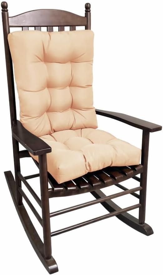 Rocking Chair Cushion, Set of Thicken Seat & Back Chair CushionsSoft Thickened Patio Chair Cushions for Indoor/Outdoor (Khahi)