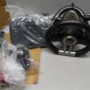 PXN PC Racing Steering Wheel, V3II USB Car Driving Simulator Race Gaming Steering Wheel with Pedals for Windows PC, PS3, PS4, Nintendo Switch, Xbox One, Xbox Series X/S (Black)