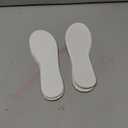 Happystep Terry Cloth Shoe Inserts - Washable Shoe Insoles & Sockless Shoe Liners for Women - Cotton Barefoot Sweat Absorption, Zero Drop Odor Control (2 Pairs White Color) Men Size 13