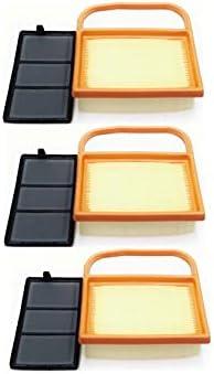 3 Pack 4238 141 0300 Air Filter With 4238 140 1800 Pre Filter Replace Stihl 4238 141 0300, 4238 140 4401, 4238 140 4402, 4238 140 4403, 4238 140 4404 Fit TS410 TS420 TS410Z TS420Z TS480 TS500i