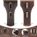 36 PCS Brick Clips - Heavy Duty Metal Wall Hangers for Bricks Wall Hanging, Brass Brick Hook Clip Fits Standard 2-1/2 to 2-3/4 Inch, No Drill Siding Clips for Indoor & Outdoor Decor