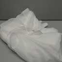 White Extra Wide Pinch Pleated 100 x 108 Inch Linen Curtains for Living Room Light Filtering Semi Sheer Pleat Drape with Hooks Rings Back Tab for Patio Glass Sliding Door Window Curtain 108 Inch Long