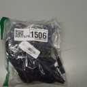 Hanes Women's Originals Seamless Wireless Bra, ComfortFlex Fit, Rib Contour Bra, Full Coverage (Large, Black)