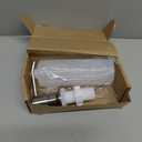 Soap Dispenser for Kitchen Sink, Brushed Nickel Stainless Steel Built-in Pump 
with 13 oz Refillable Bottle, Easy Top Refill Countertop Soap Pump