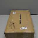 Double Layer Bamboo Bread Box for Kitchen Counter,Bread Holder,Countertop Bread Storage with Window (Brown)