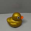 Honoson 6.89 Inch Giant Glitter Rubber Duck Big Glitter Rubber Duck Large Sparkly Duckling Bath Toy with Squeaky Sound for Summer Baby Shower Birthday Party Favor Gift (Gold)