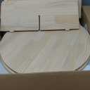 Rotating Shoe Rack Tower, 5-Tier 24" Wide Solid Pine Wood Spinning Shoe Display 360 Lazy Susan Shoe Rack, Revolving Shoe Stand, Shoe Rotating Organizer for Closet Shoes and Handbags