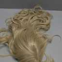 Children Light Blonde Wig Long Blonde Wig with Bangs for Girls Kids Wavy Curly Wigs Heat Resistant Synthetic Wigs with Cap