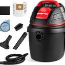 Shop-Vac 9303511 2.5 Gallon Wet Dry Vacuum, 2.5 Peak HP, 1.25 Inch Diameter x 4 Foot Hose, 12 Ft Cord Length, Wall Mounted, Includes Filters, Ideal for Jobsite, Garage, Car & Workshop