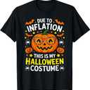 Funny Shirt Halloween 2025 Pumpkin Costume Men Women T-Shirt M