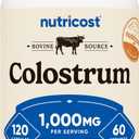 Nutricost Colostrum 1000mg, 120 Capsules - Gluten Free & GMO Free, 60 Servings