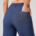 AFITNE Women's Wide Leg Jeans High Waist Pull On Jeans Trendy Loose Denim Pants with Stretchy Denim Like Material (Blue, XS)