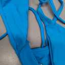 Women's Sexy Halter Thong Bikini Tie Two Sides Bottom Triangle Bikini Swimsuits, S