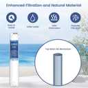 H2O Stage 3 Membrane Replacement Filter, Compatible with Pure Blue H2O Stage 3 Membrane PB-TLRO3MC50T, 4 Stage PBTLRO4H50T Reverse Osmosis Water Filtration System 1 Pack
