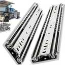 Heavy Duty Drawer Slides 12 14 16 18 20 22 24 26 28 30 32 34 36 40 44 48 52 56 60 Inch 460 Lbs Side Mount Full Extension Ball Bearing Rails Rail Tool Box Runner -W:76mm, 22 Inch