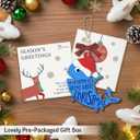 Shark Christmas Ornaments 2025 - Shark Gifts for Men and Women, Ocean Animal Lover Gifts for Teens, Friends, Family, Sea Life Decor, 2 Layers Wood Sea Animal Hanging Ornament