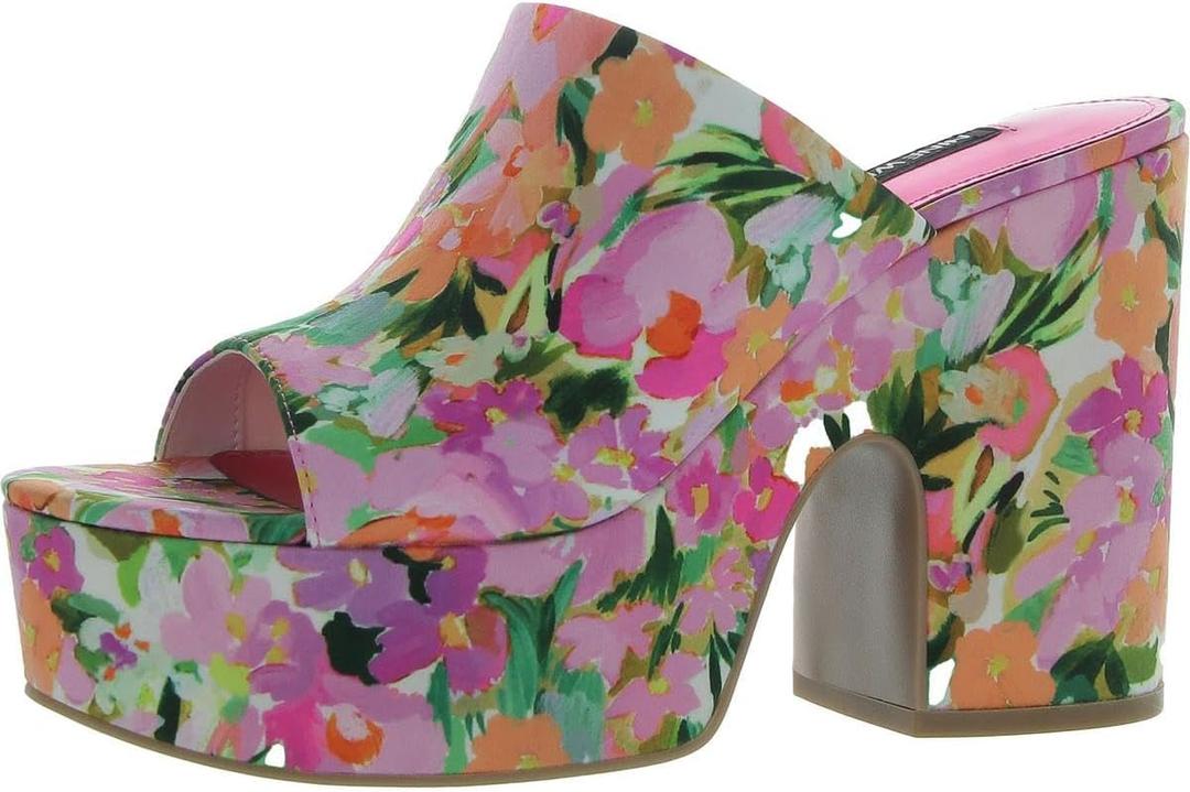 Nine West Women's Olley Platform Sandal (Pink, 9M)
