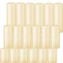 Ivroy Pillar Candles Bulk Set of 18Hurricane Candles3 Different Lengths 2 x 3/6/8 Inch (6 Each)Dripless Unscented SmokelessGives You a Better Atmosphere When Organizing An Event Party 