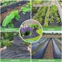 TICONN 3Ft x 50Ft Weed Barrier Fabric Heavy Duty, 3.2Oz Landscape Fabric for Garden, Yard, Driveway, and Vegetable Cultivation (2PK)