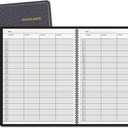 AT-A-GLANCE 8031005 Four-Person Group Undated Daily Appointment Book, 8 1/2 x 10 7/8, Black