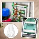 Pangda 3 Pack Pool Noodles Foam Noodles Swim Clamp Jumbo Hollow Foam Large Pre Slit Clamp Protection for Swimming Floating Craft Projects Padding Bumper, 1" Od X 0.4" Id